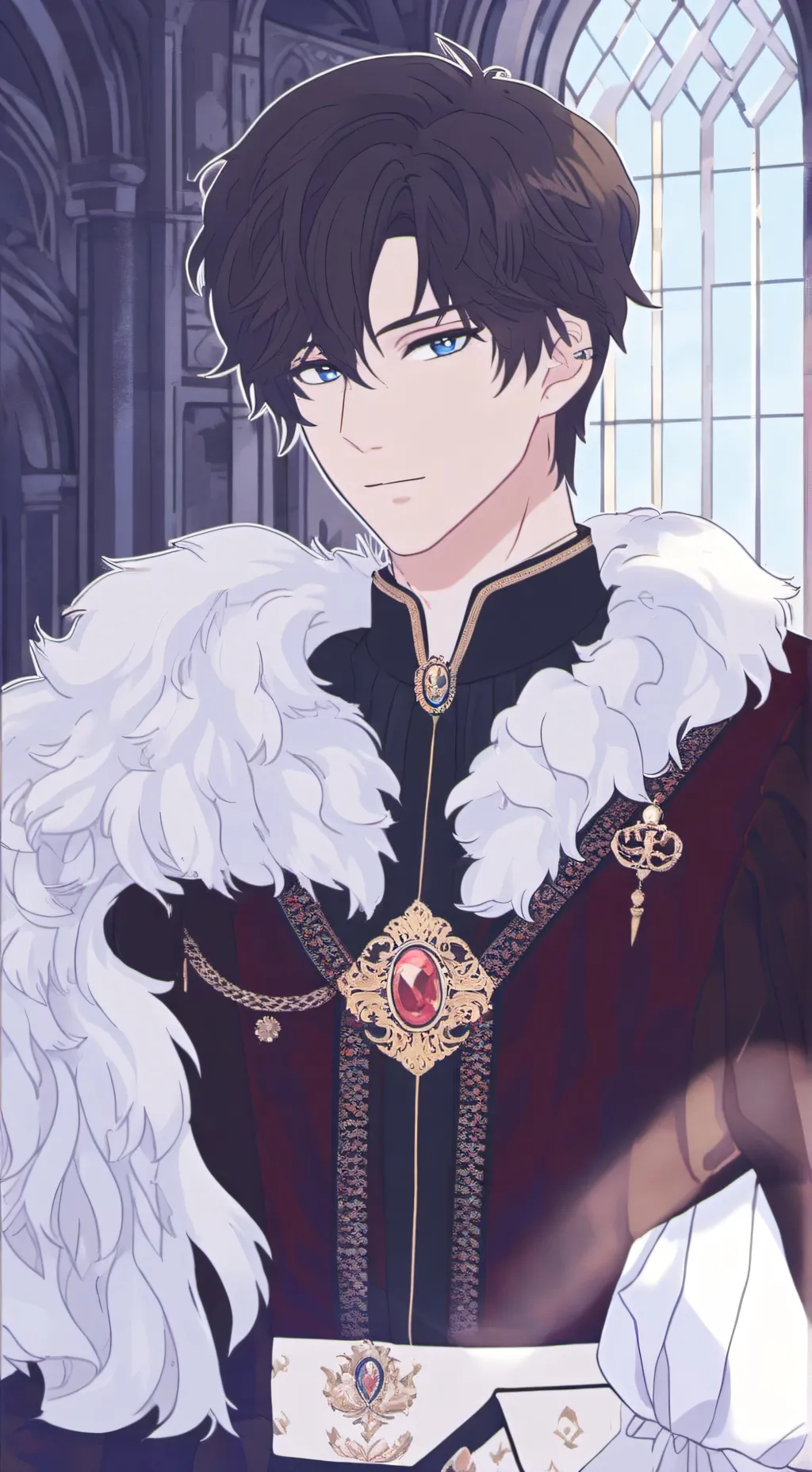 ai character: prince David  background