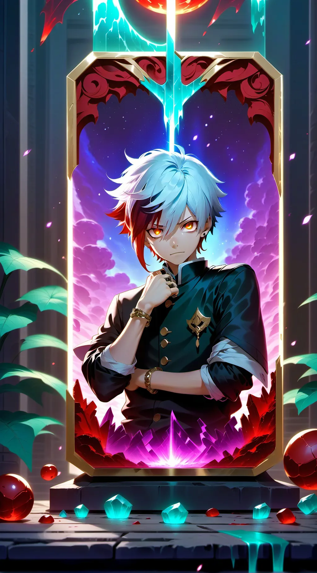 ai character: Todoroki from mha background