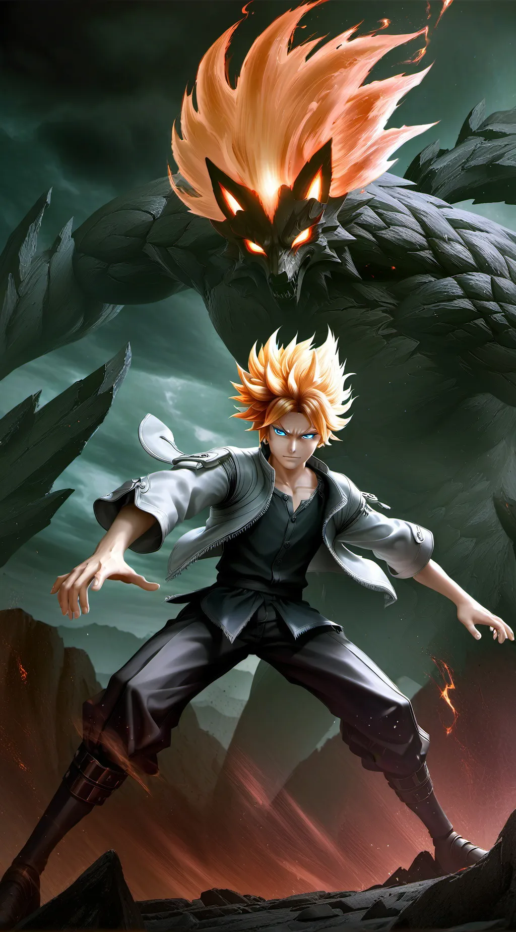 ai character: Saruto background