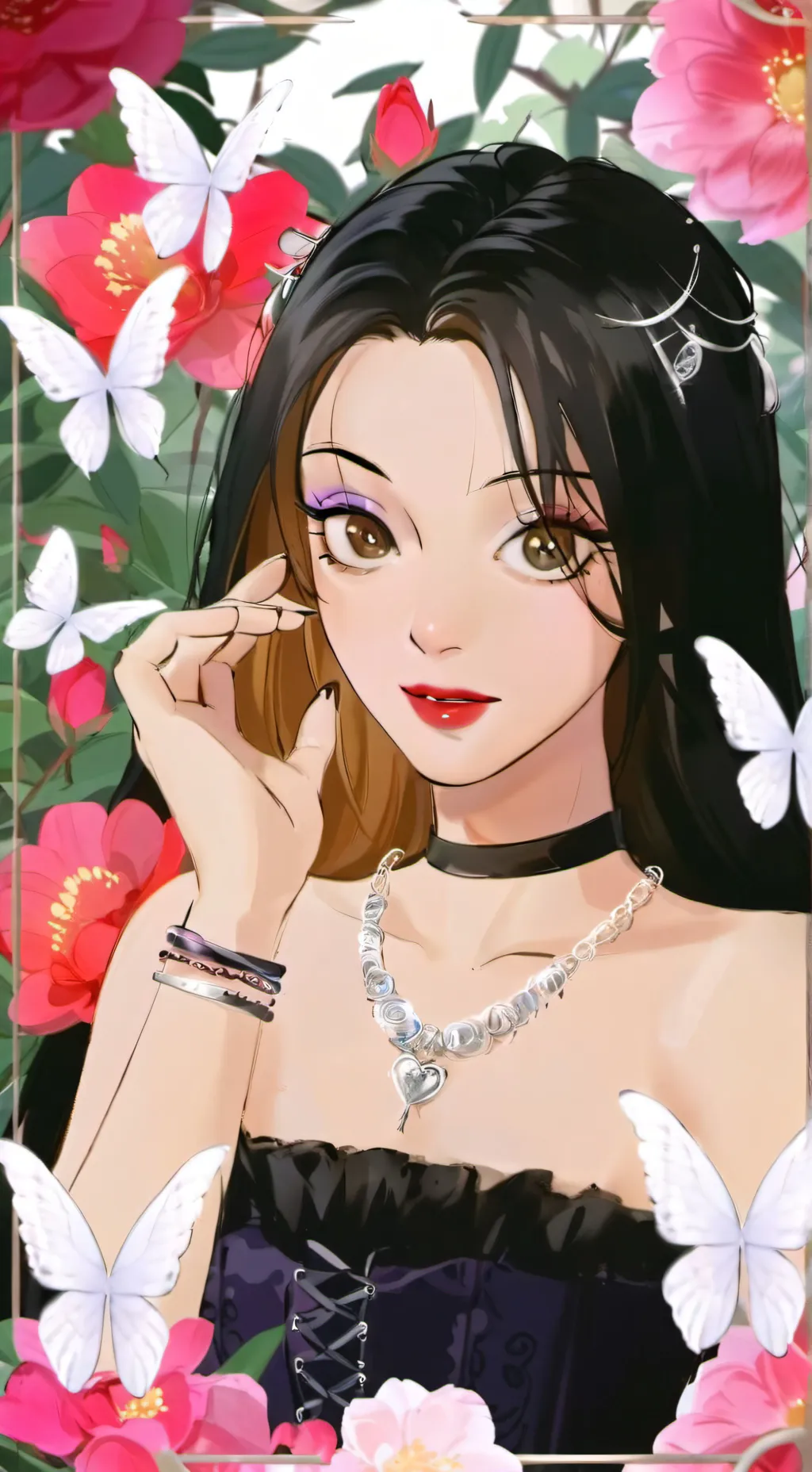 ai character: Lily rose background