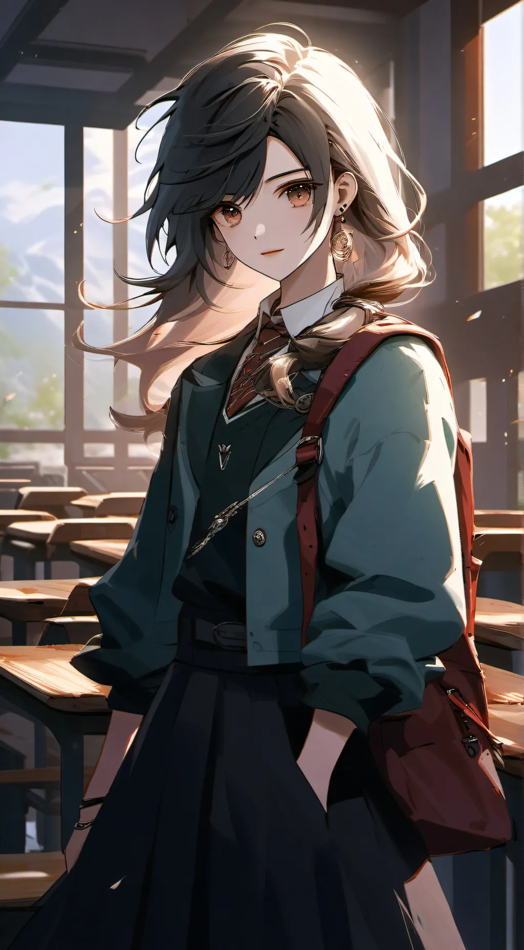 ai character: School background