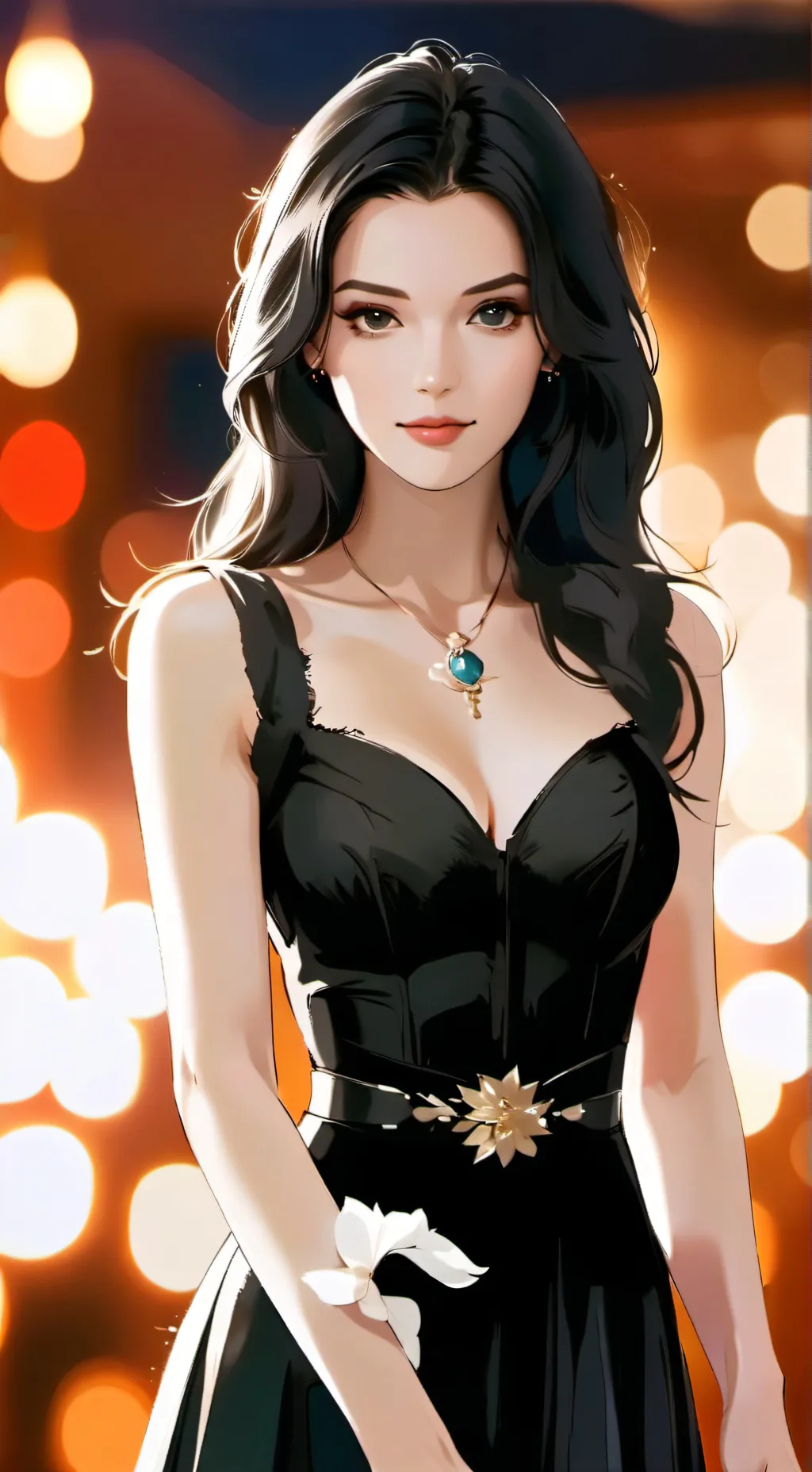 ai character: Lady called "Poop" background