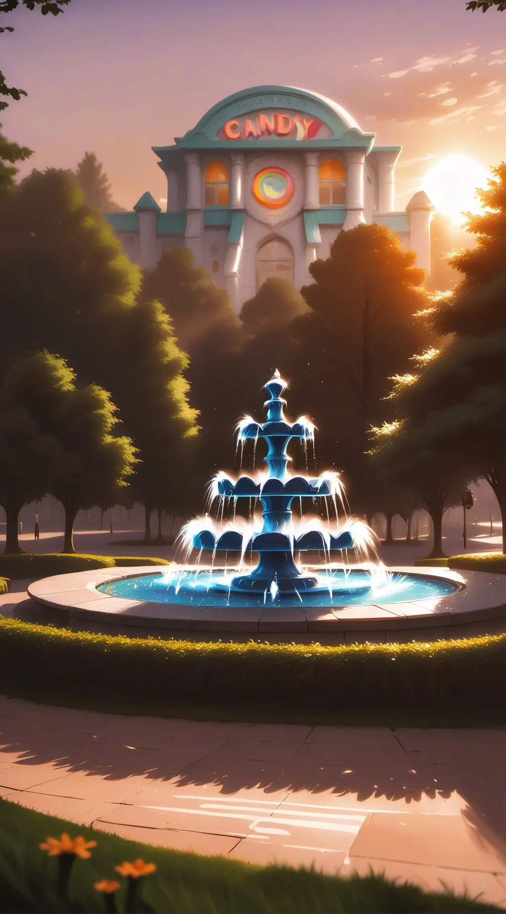 ai character: Candy Park! background