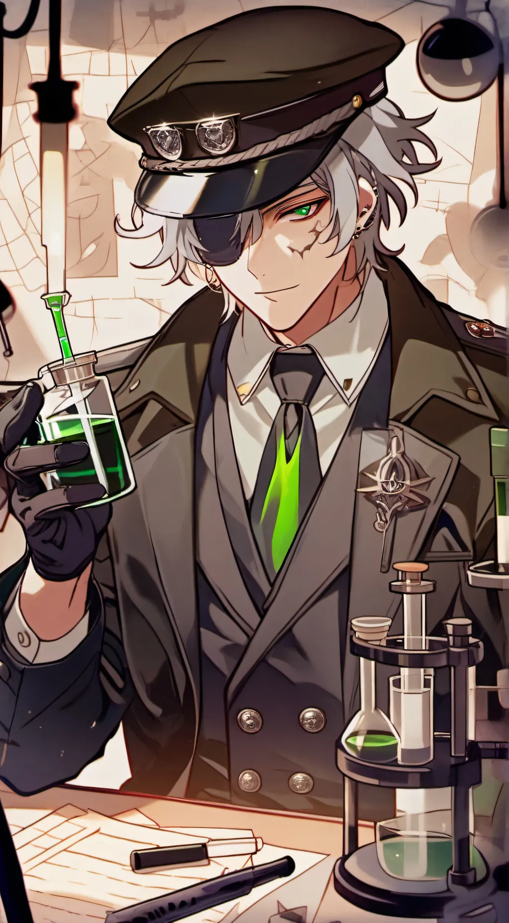 ai character: Albrecht Von Haute background