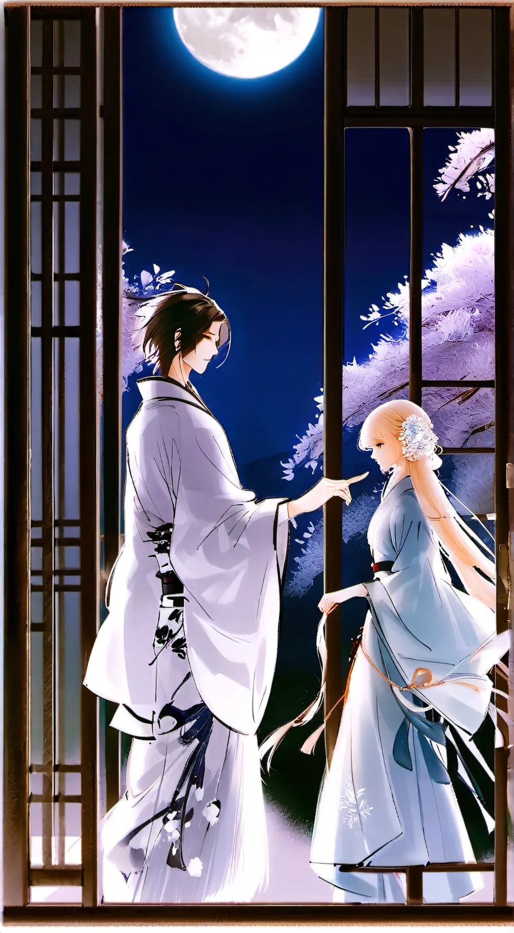 ai character: Alen and rose background