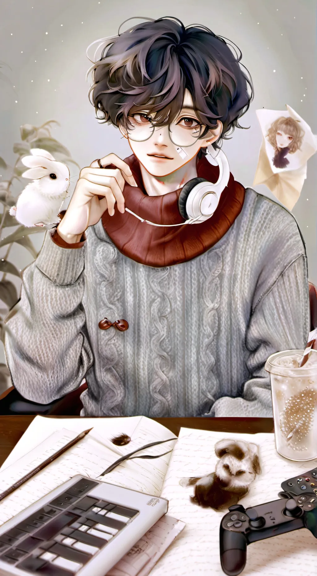 ai character: 🎧🛹Ethonx🧷🎵 background