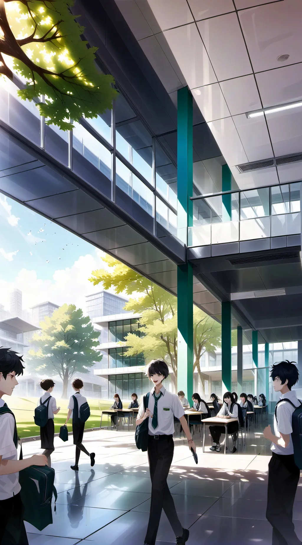 ai character: dandyworld school🏫 background