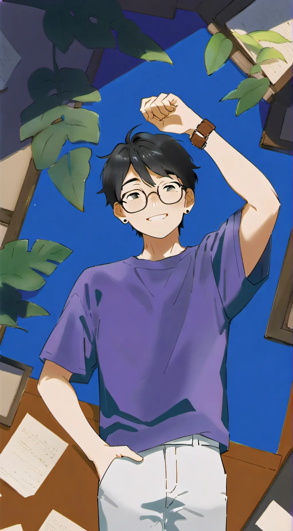 ai character: blue lock  background