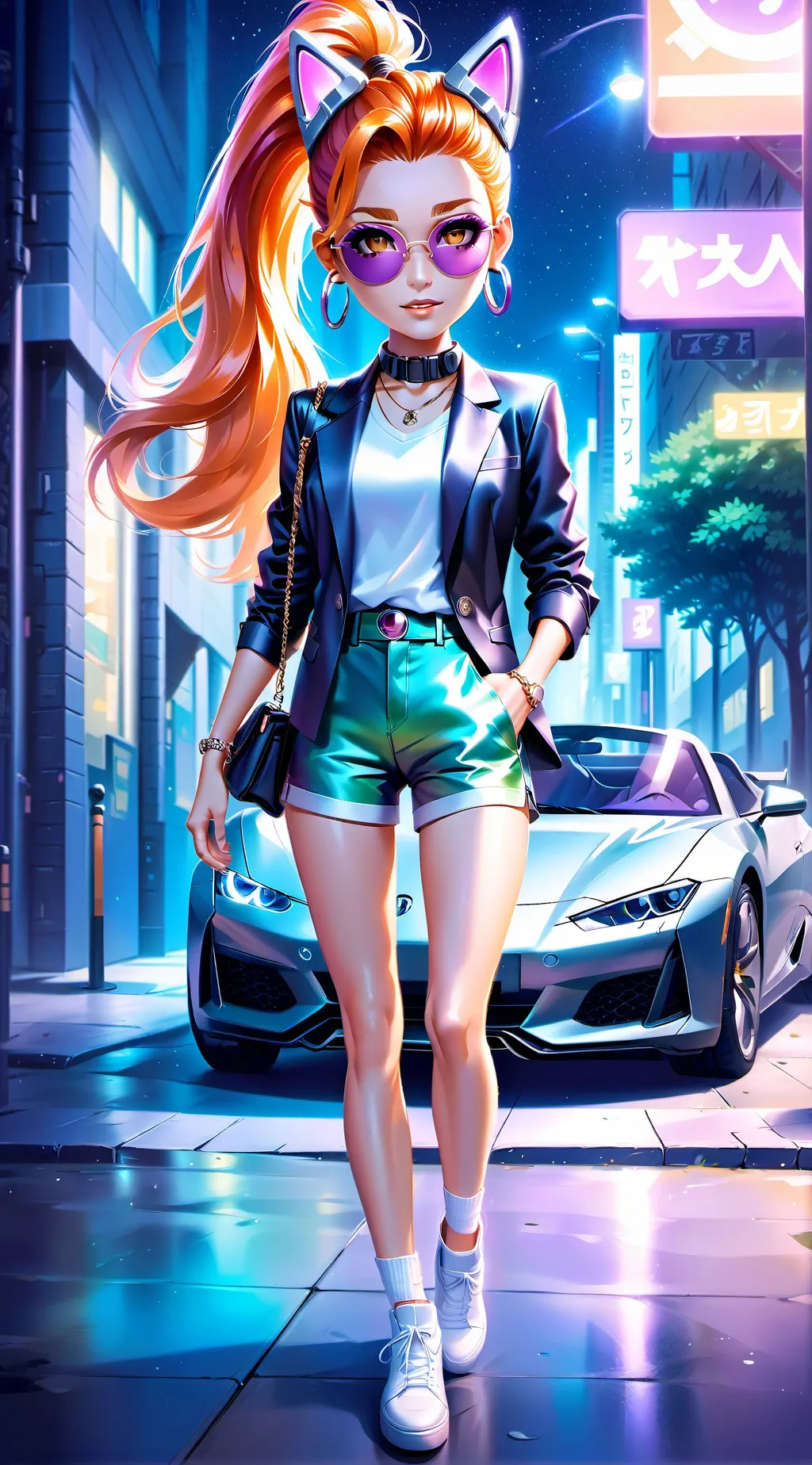 ai character: Gojo x tu background