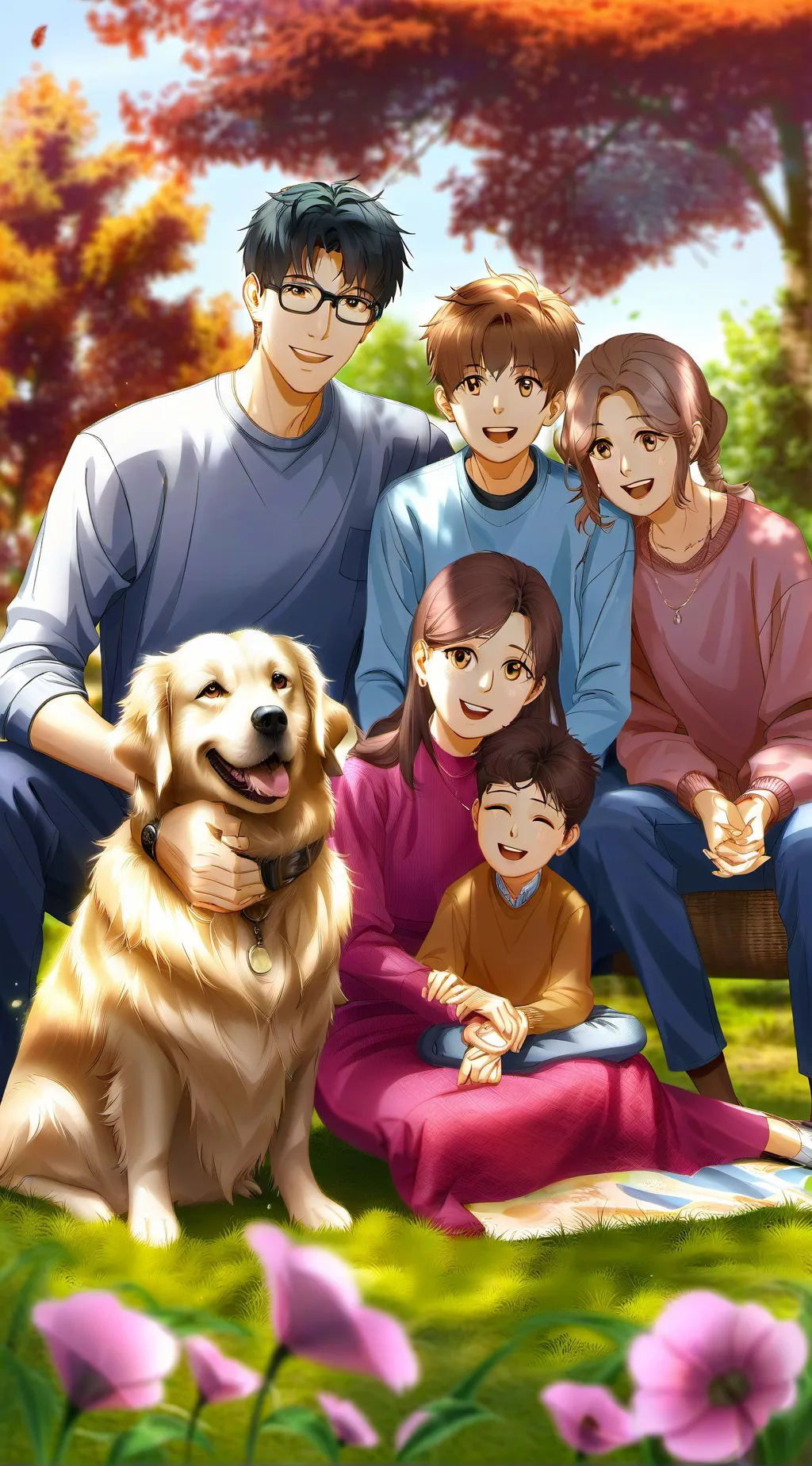 ai character: normal family life background