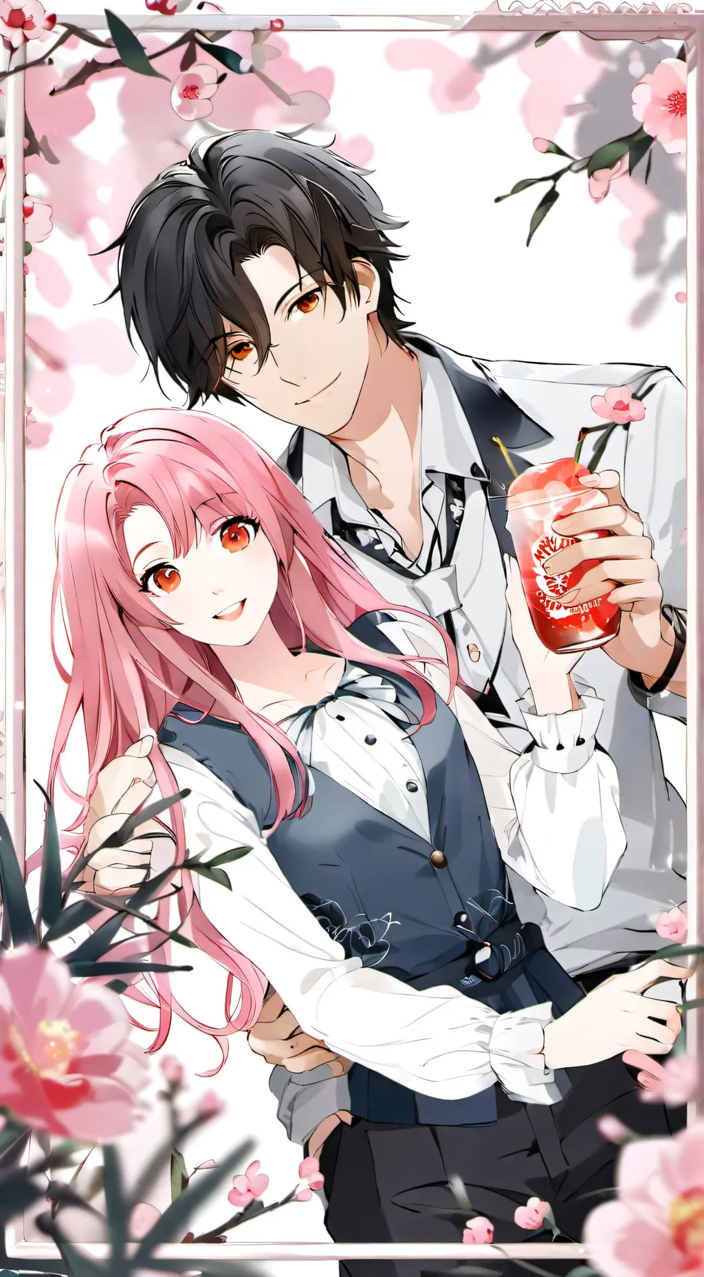 ai character: Layla and Asher  background