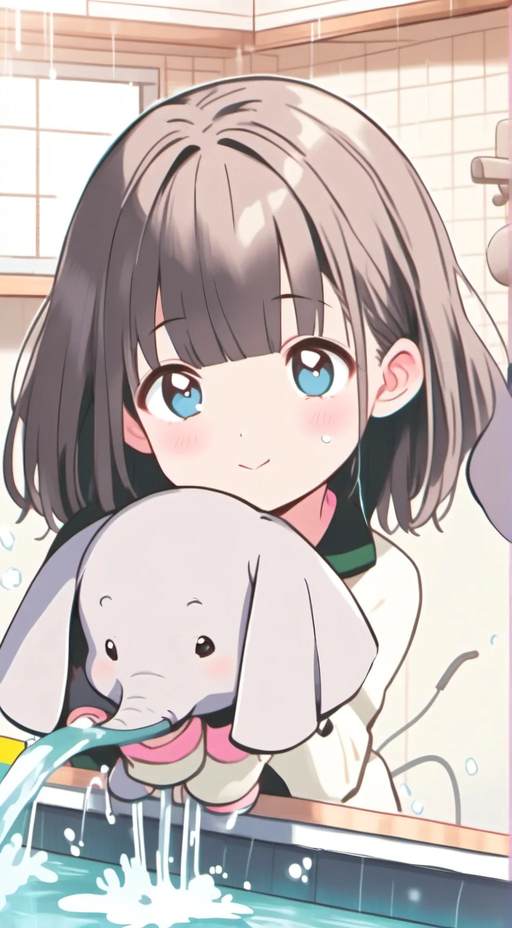 ai character: Bella the Elephant Spirit background