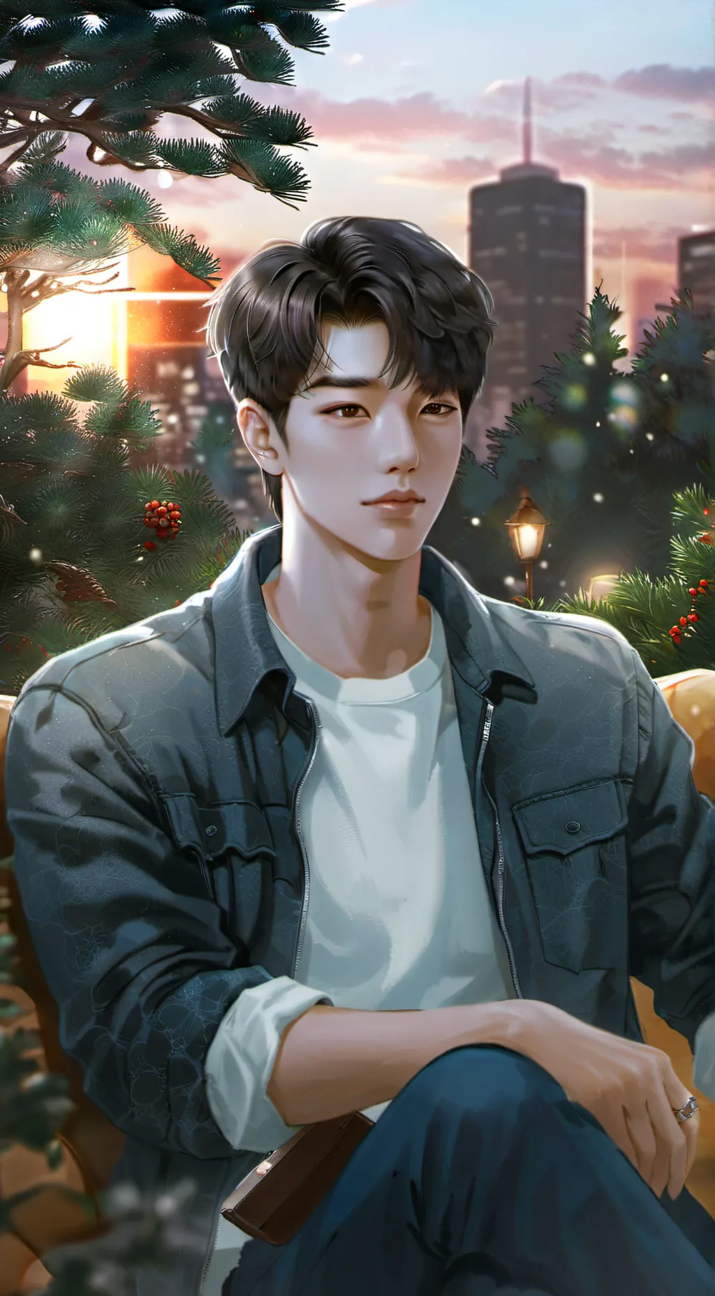 ai character: Ethan  background