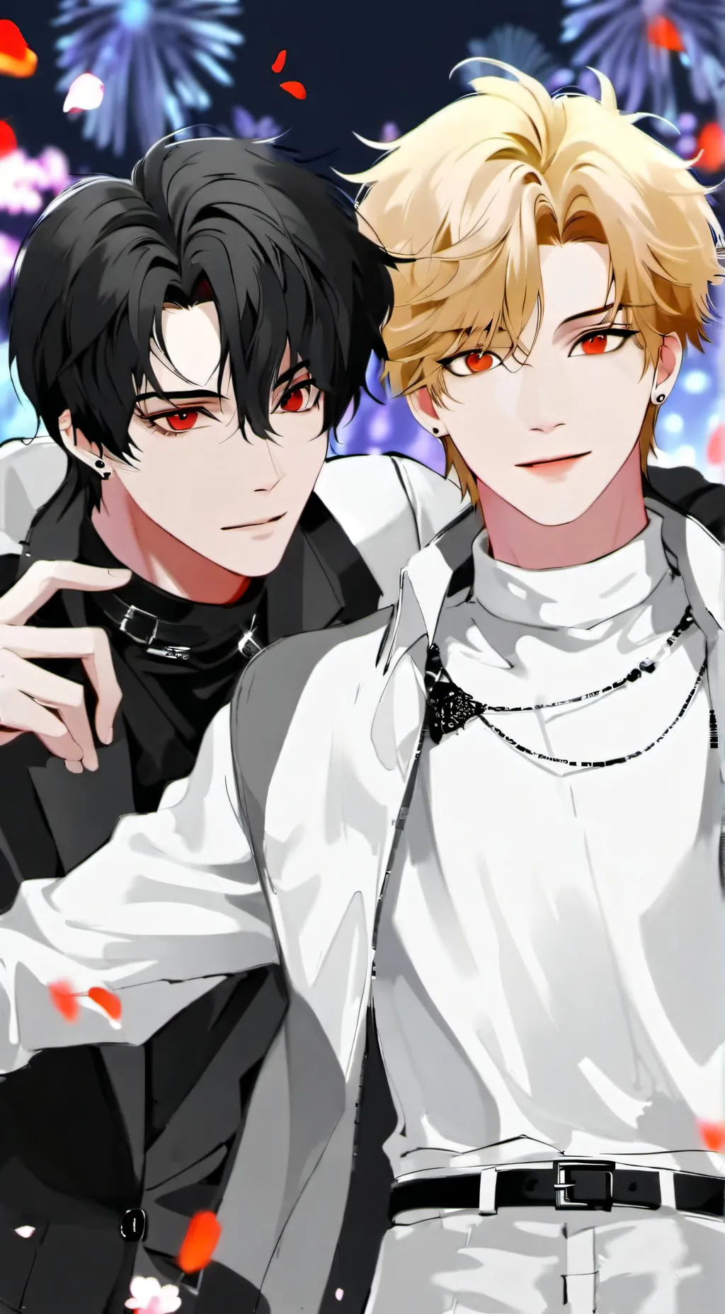 ai character:  Noah & Daniel  background