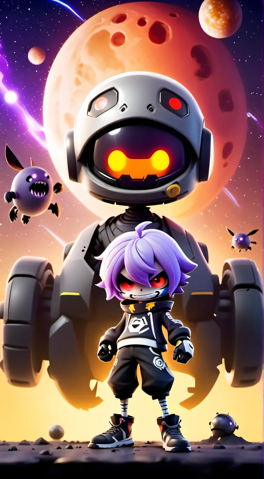 ai character: nuevo dron background