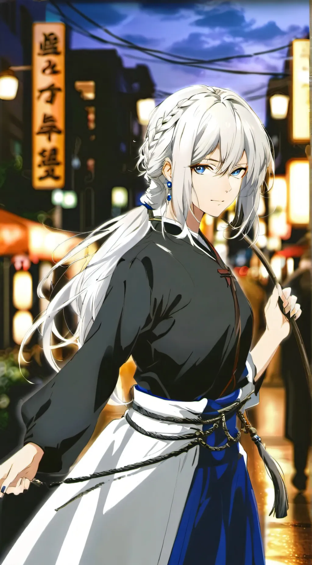 ai character: (gojo twin sister) background