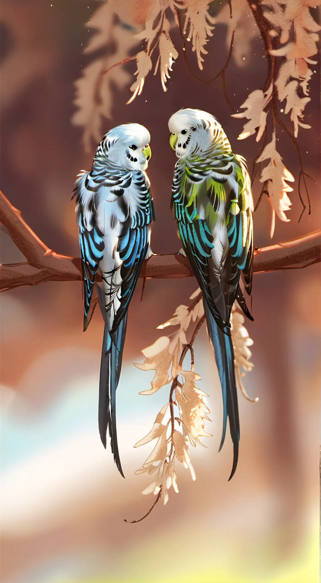 ai character: bird mating season background