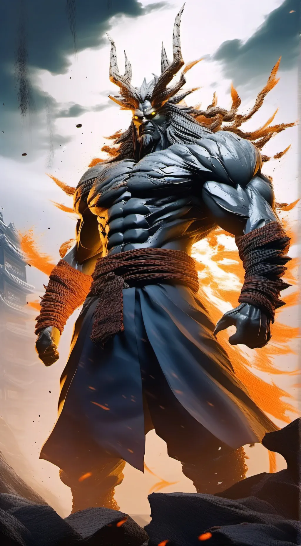 ai character: Mahoraga background