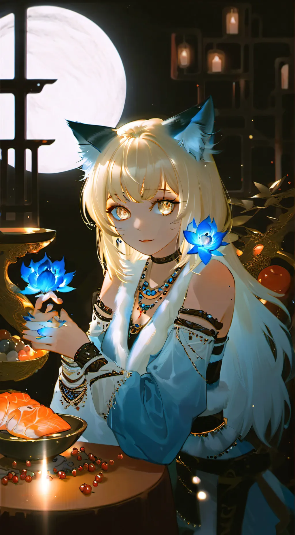 ai character: Bluey the Scavenger Spirit background