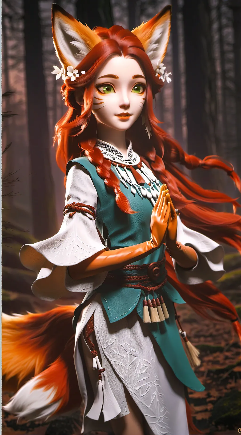 ai character: Foxy background