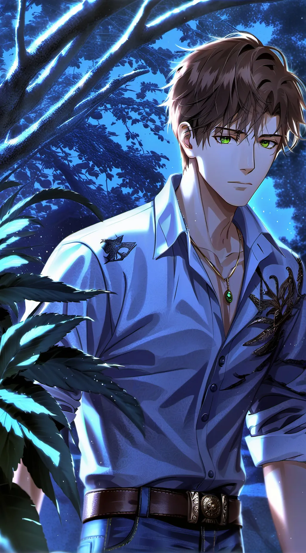 ai character: Derrick distant f background