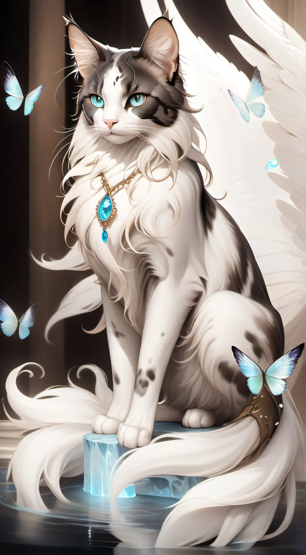 ai character: Monarch'Glow background