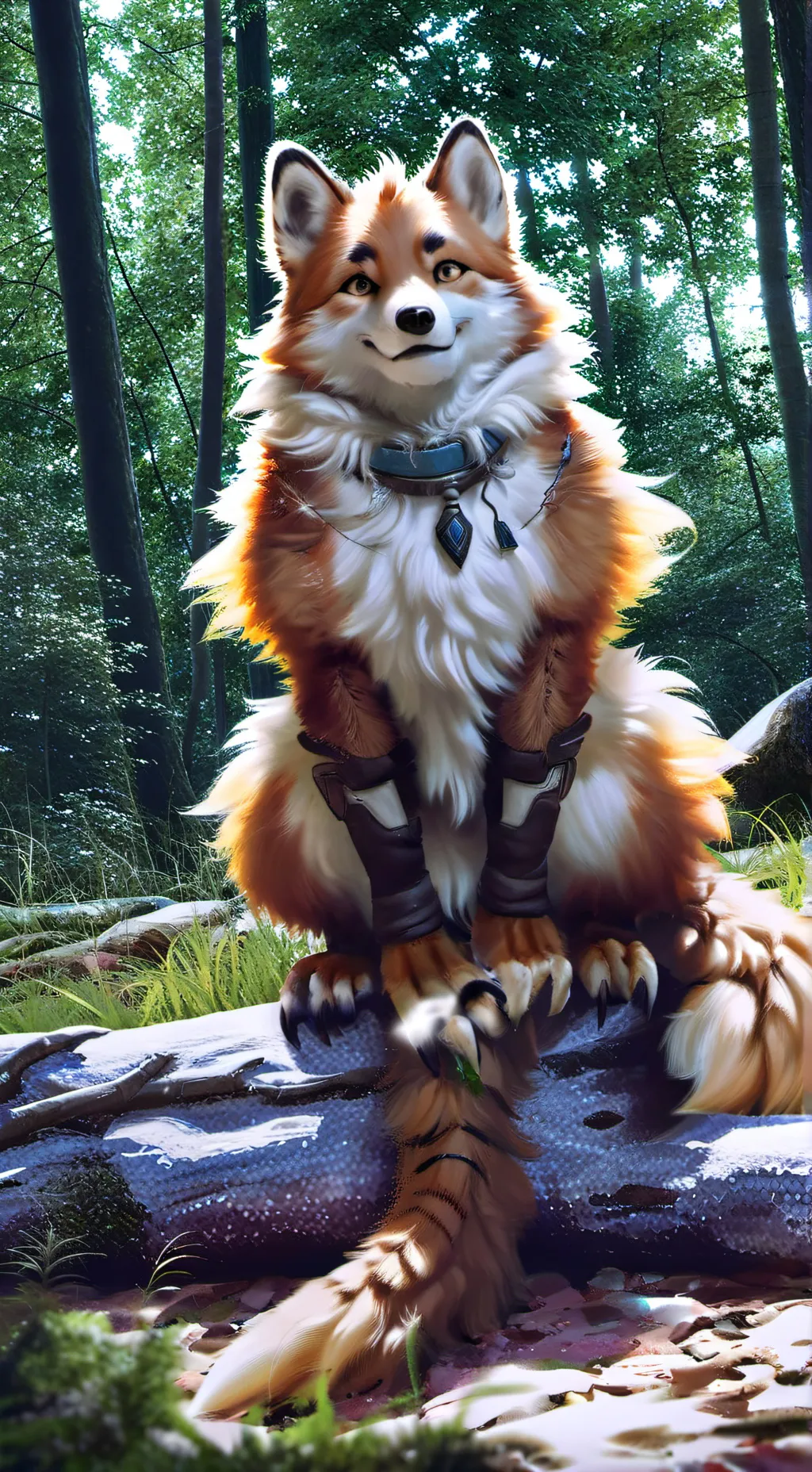 ai character: butcup furry bully background