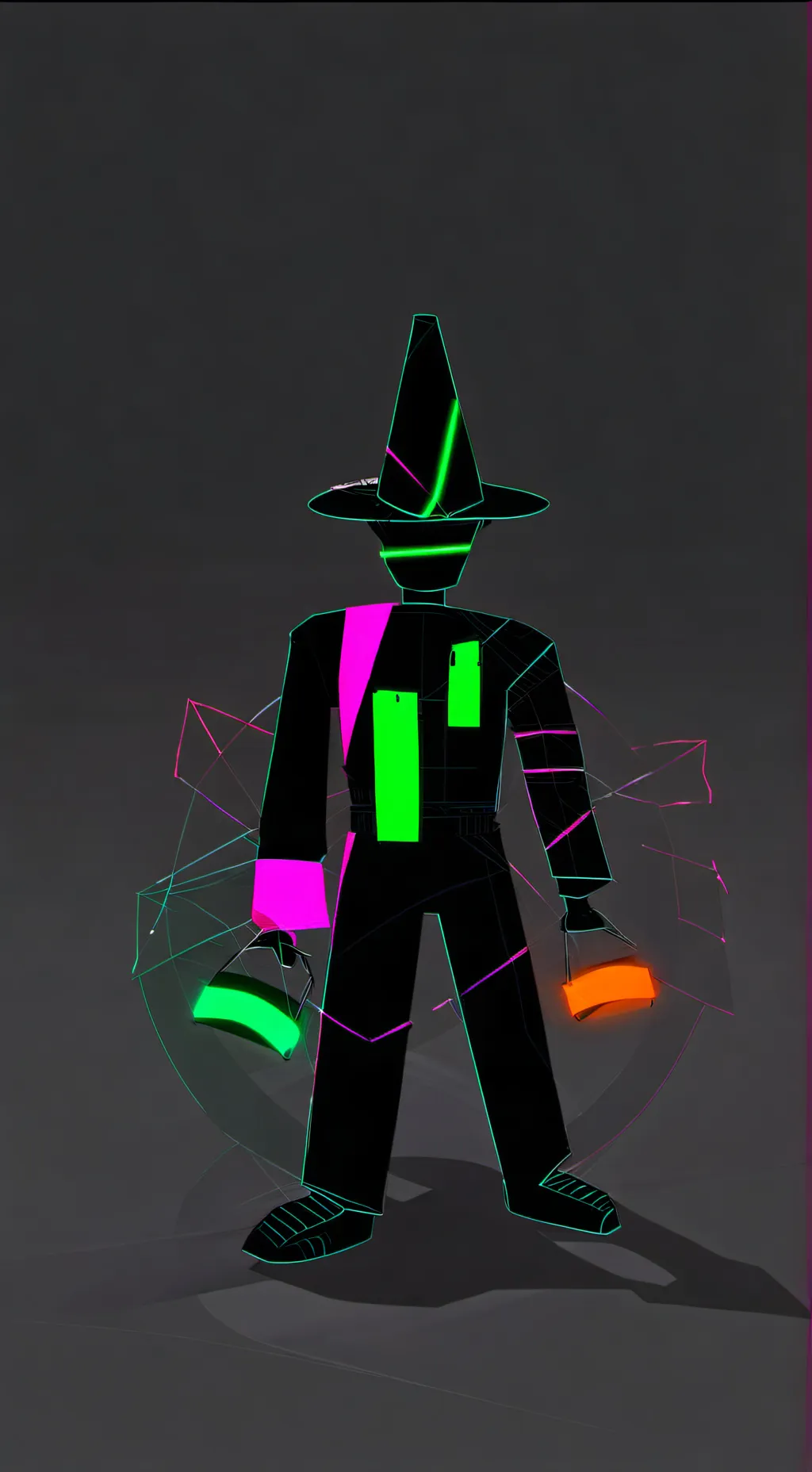 ai character: Prety 1x1x1x1 background