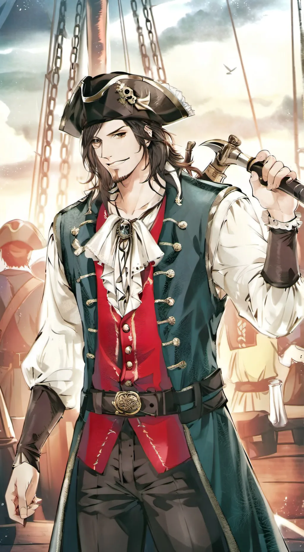 ai character: Captain Blackfeather background