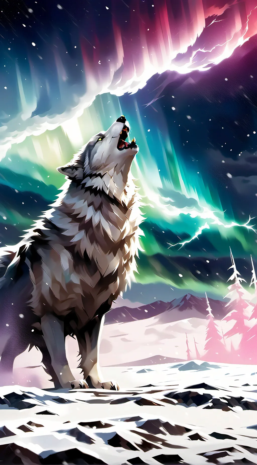 ai character: Luna!thewolfIIIrp background