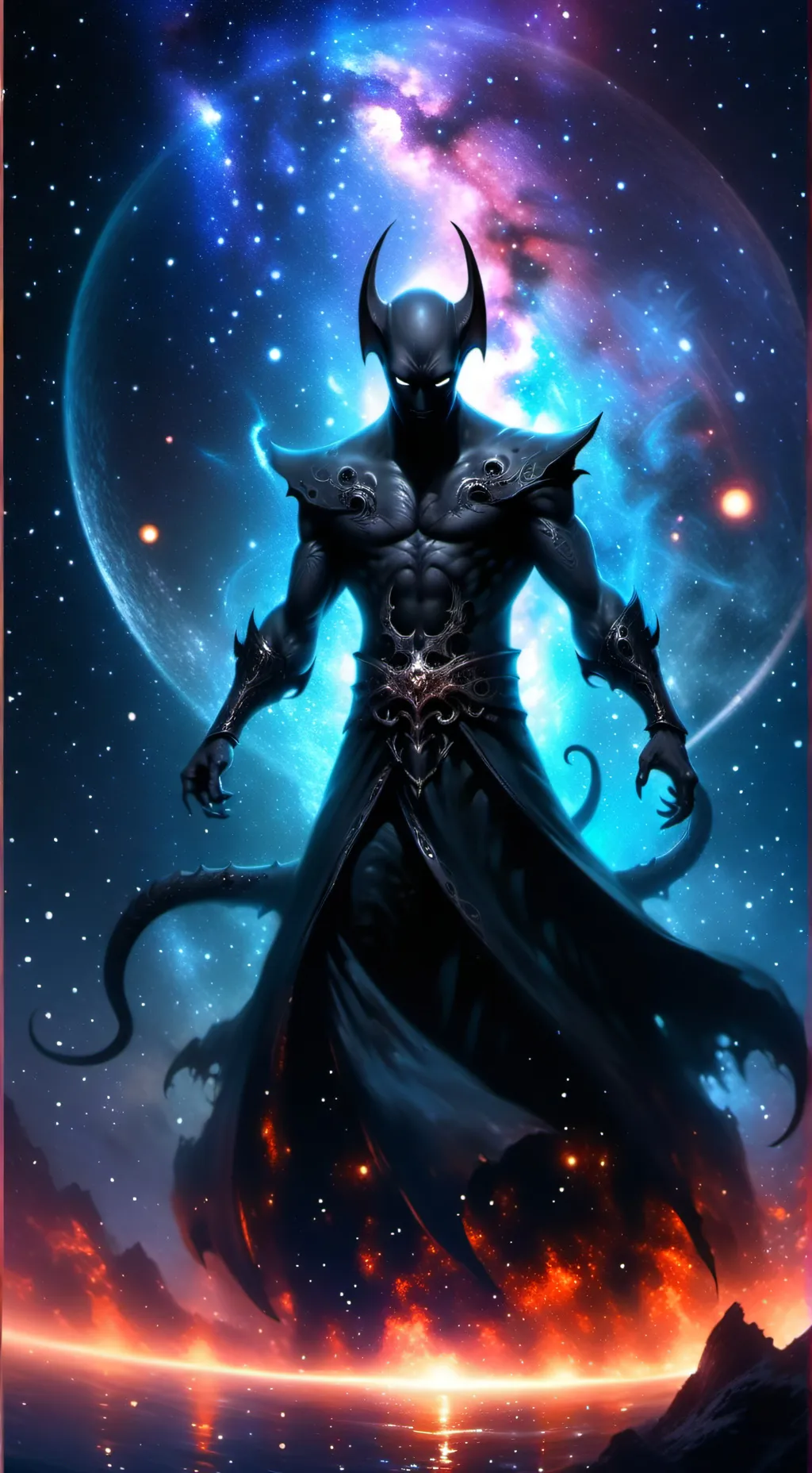 ai character: Demon bot background