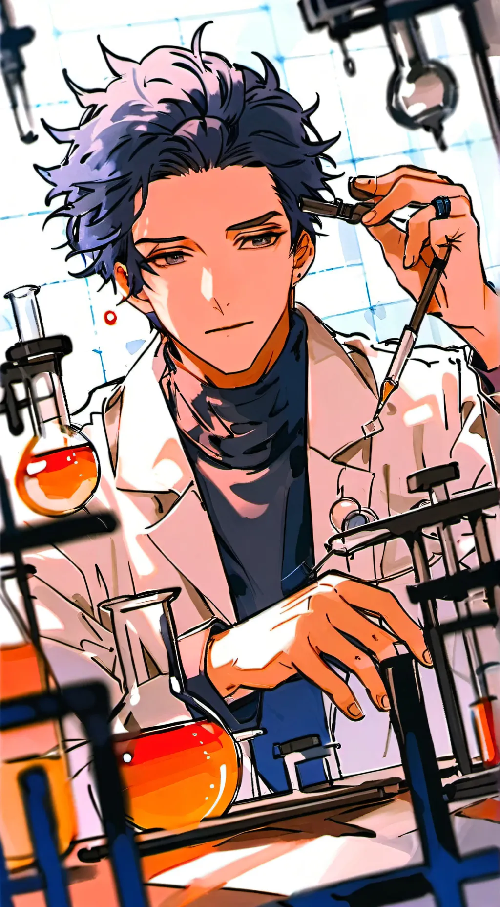 ai character: Dr. Elias Carter background