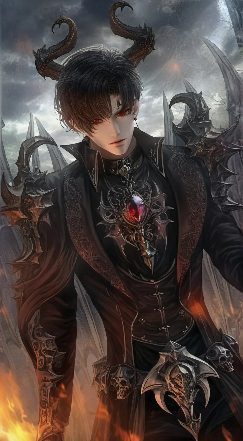 ai character: Damian 🥀 background