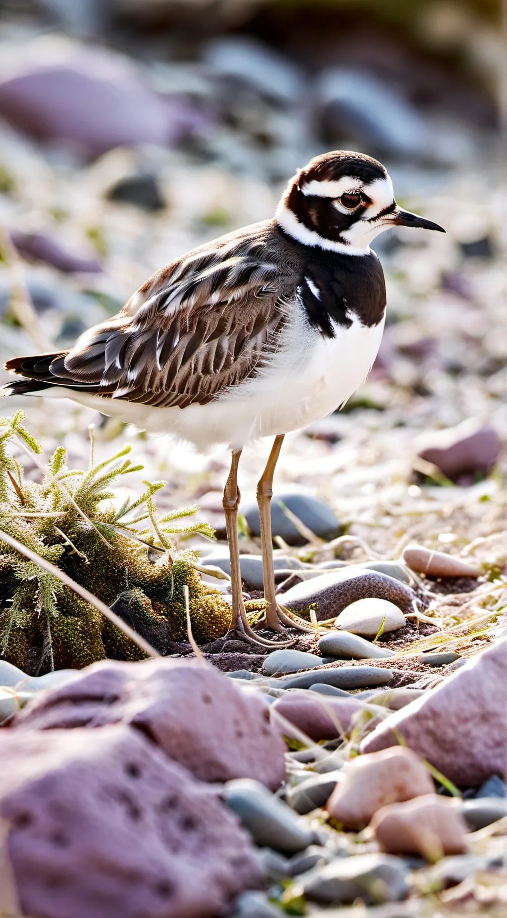 ai character: killdeer bird background