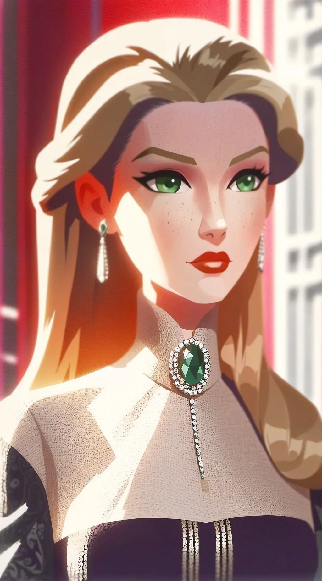 ai character: Laila Russel  background