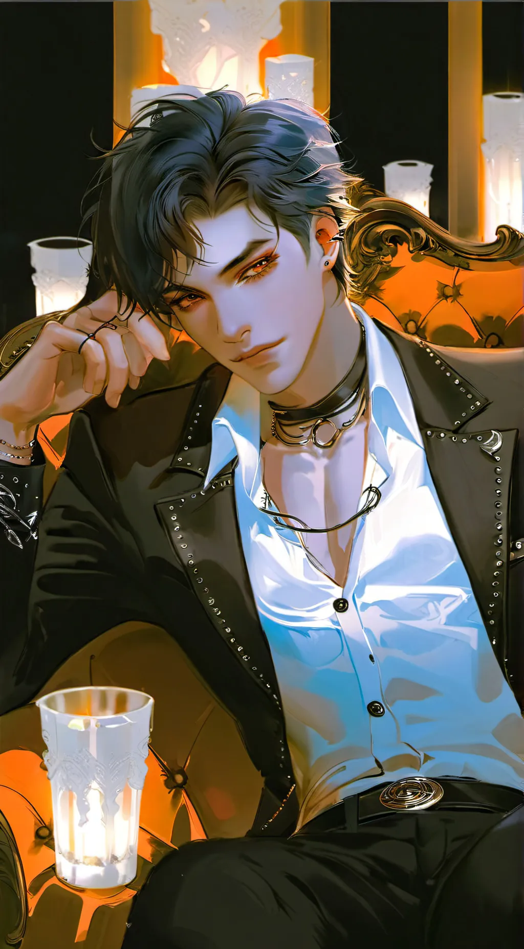 ai character: mafia boss  background