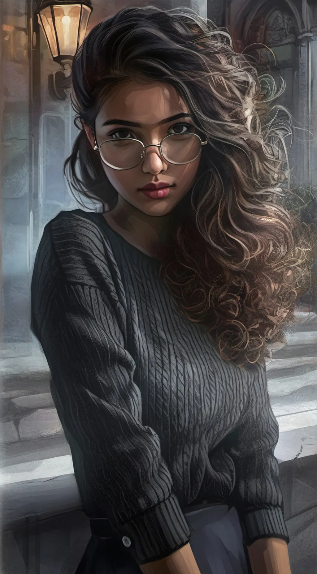 ai character: Jolly girl background