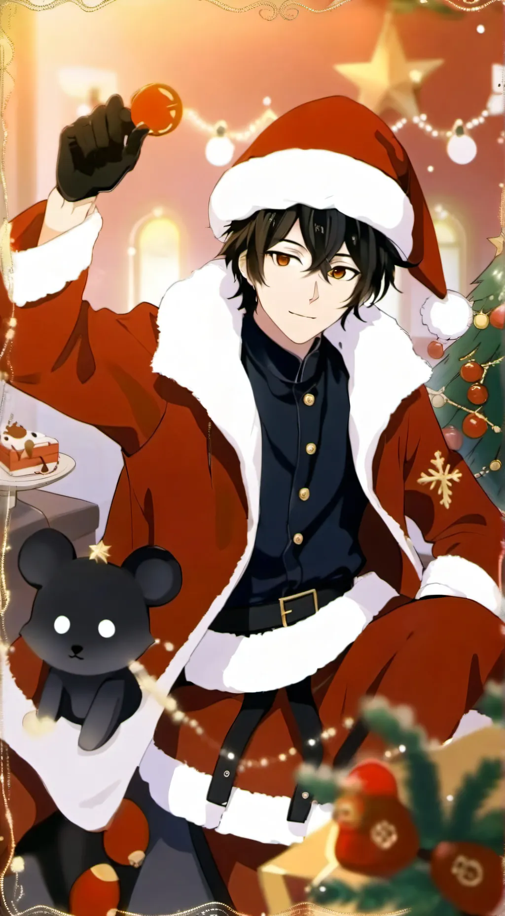 ai character: My oc’s Xmas  background