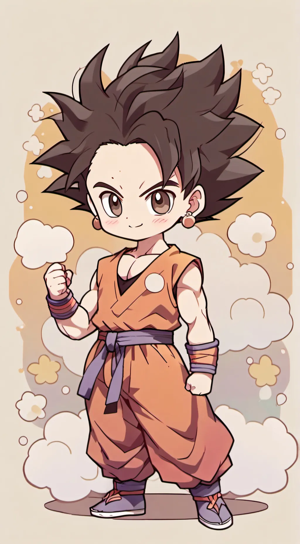 ai character: Goku X Caulifla  background