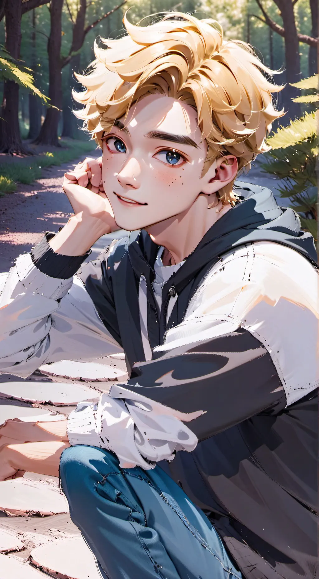 ai character: heyy I'm luke  background