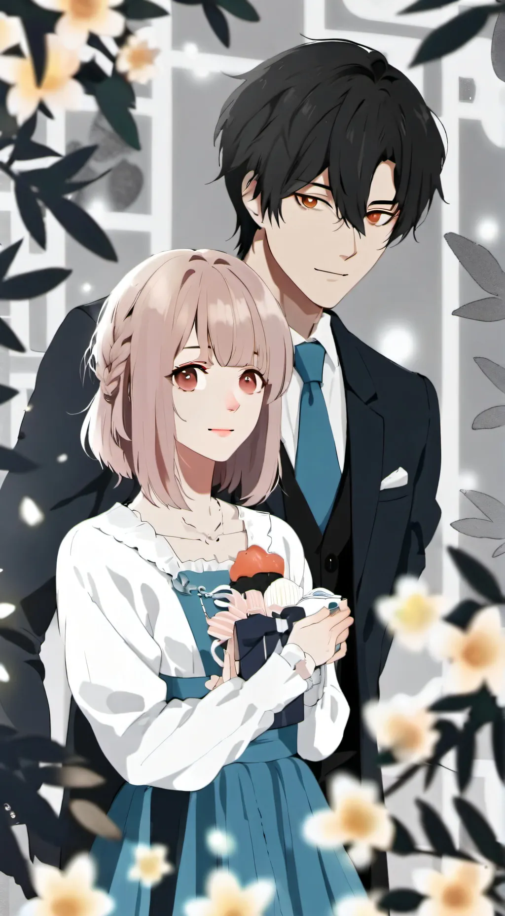 ai character: Mia and brandon background