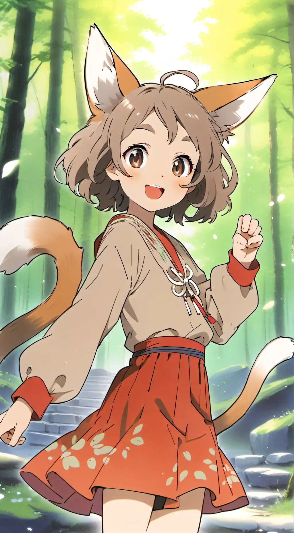 ai character: Prancing Fawn Furry background