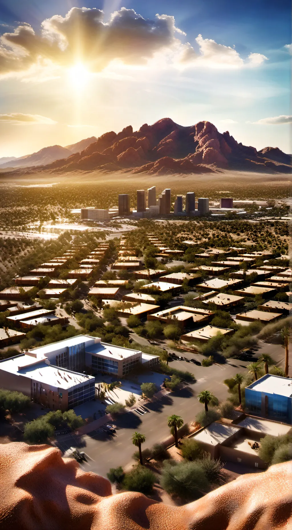 ai character: phoenix Arizona  background