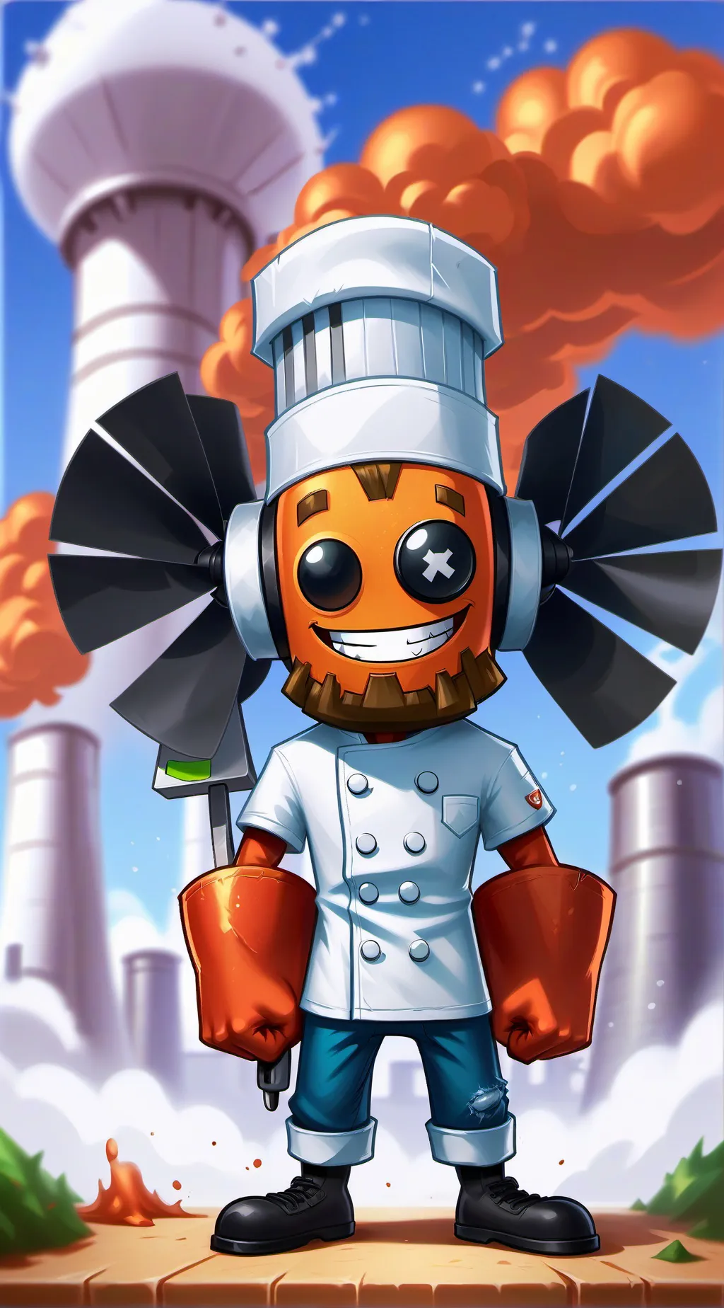 ai character: centerarucci nucle background