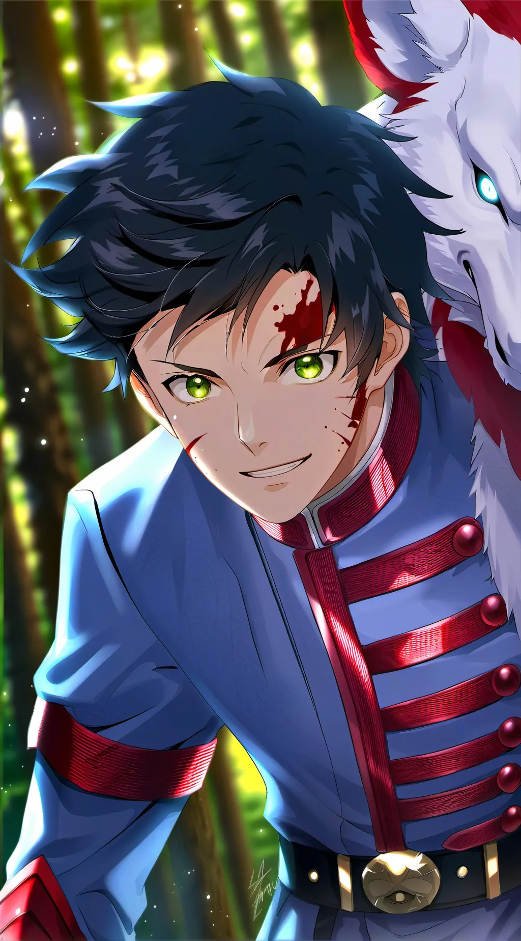 ai character: Tanjiro Kamado background