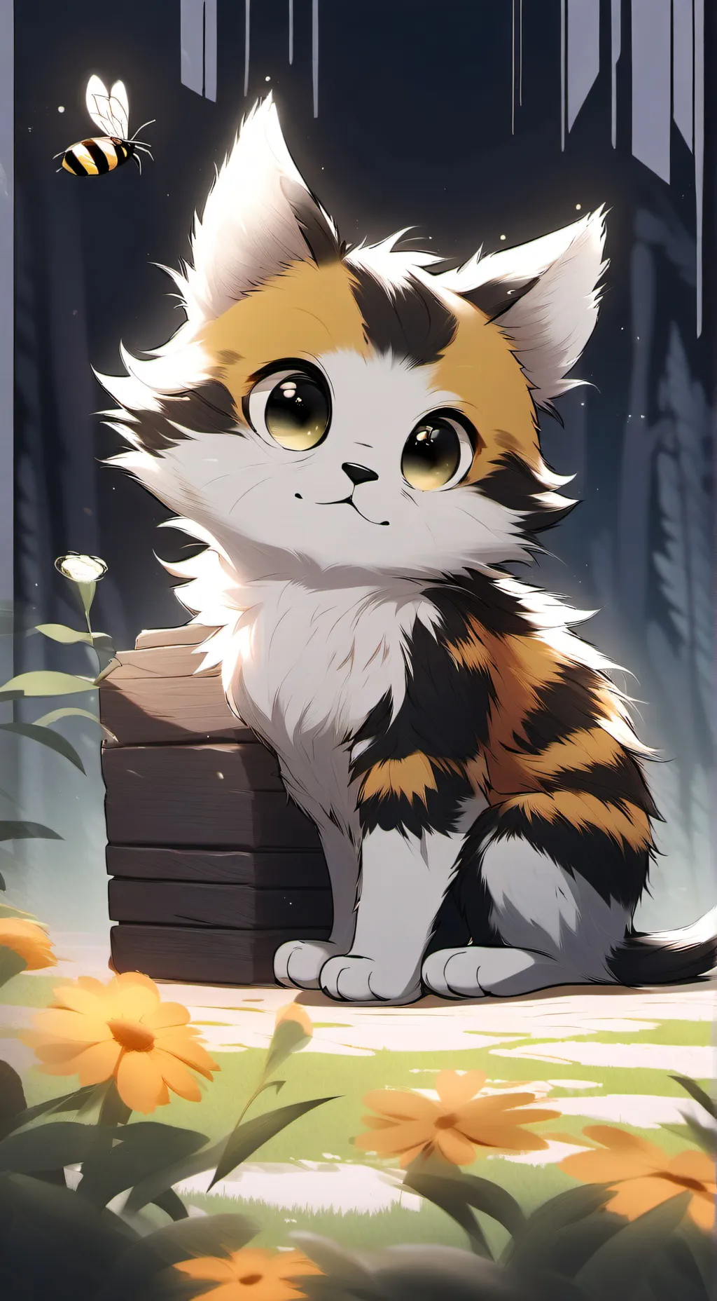 ai character: Bumble  background