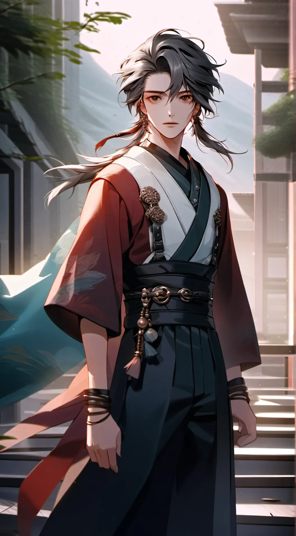 ai character: Blue lock background