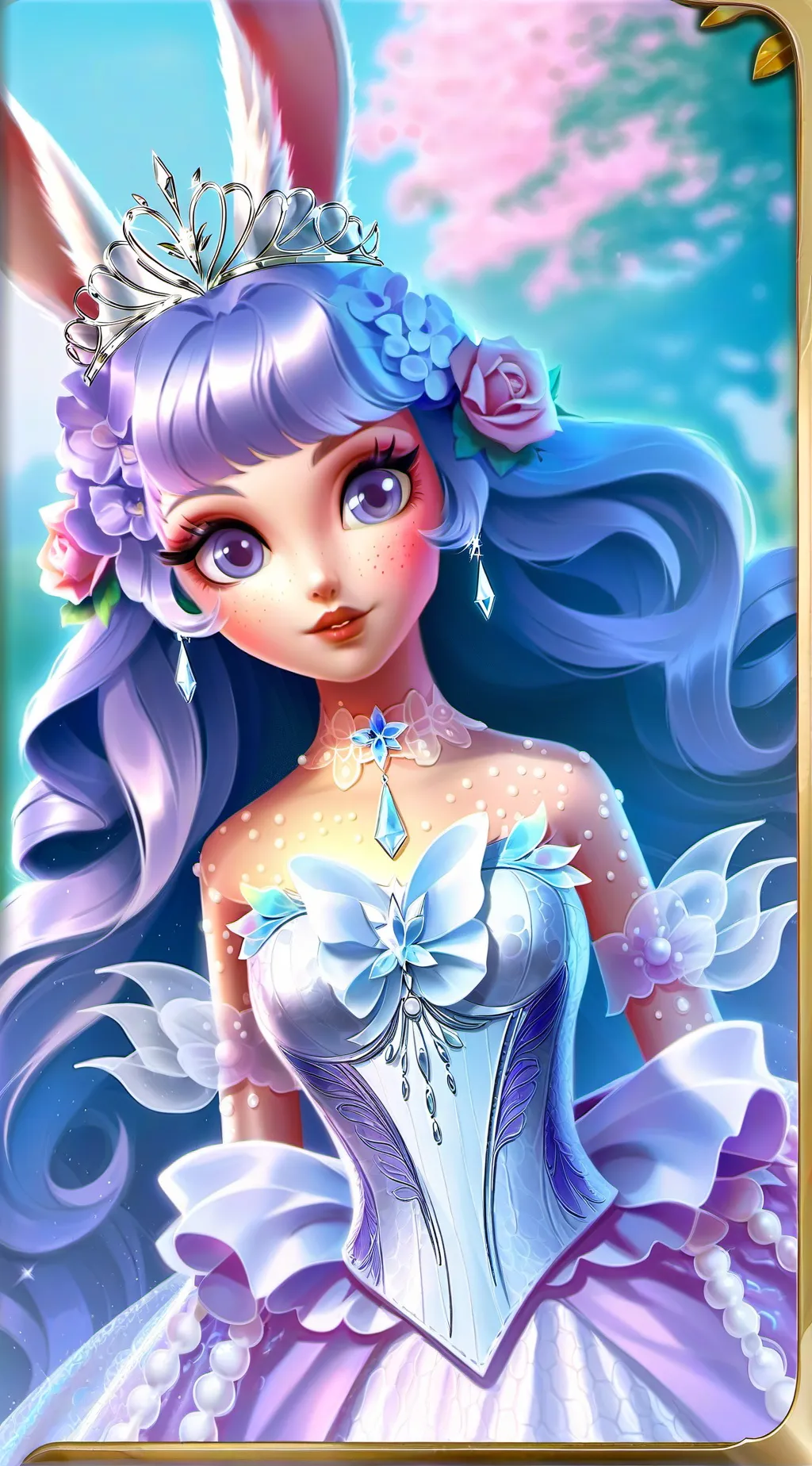 ai character: PrincessFluffielle background