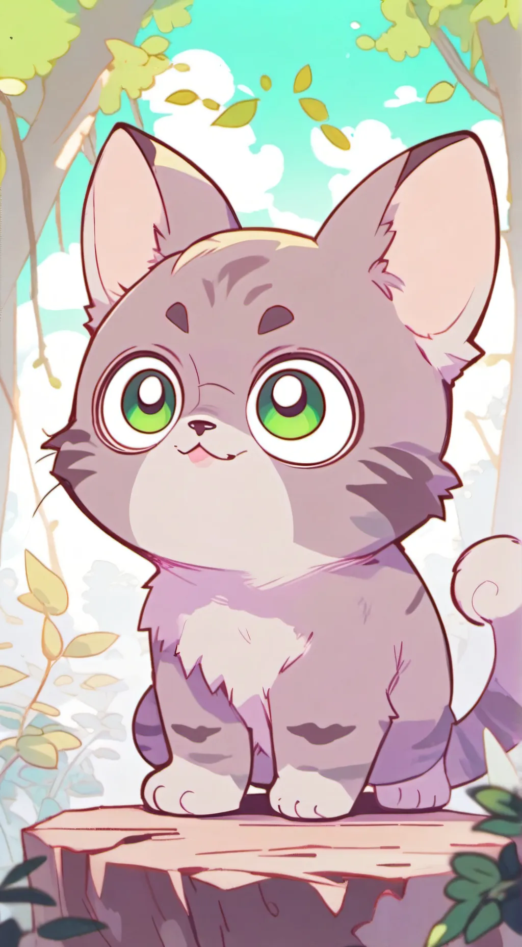 ai character: meowl fusionado  background