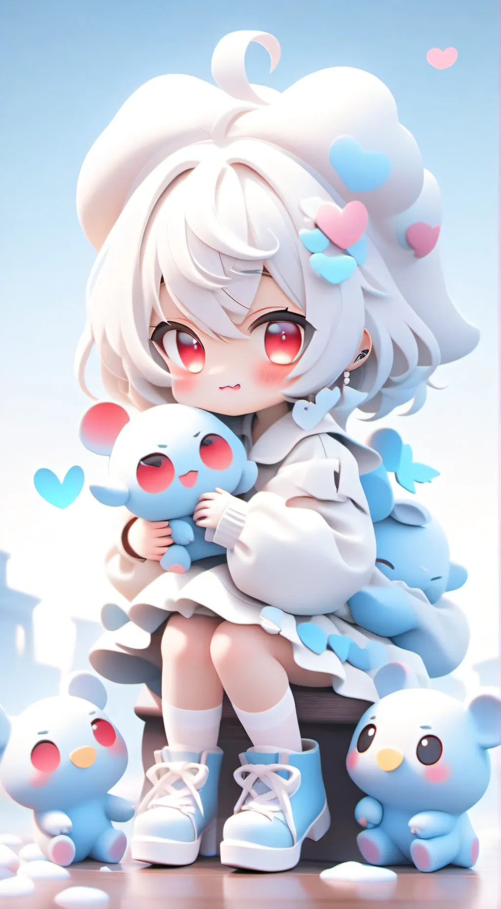 ai character: Evil x good background